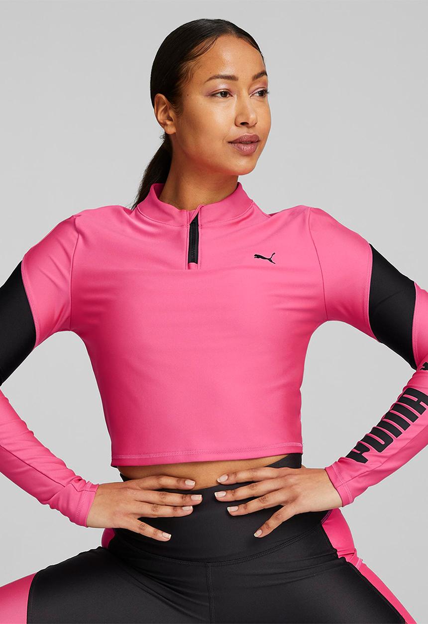 PUMA - Puma fit eversculpt 1/4 zip - sunset pink