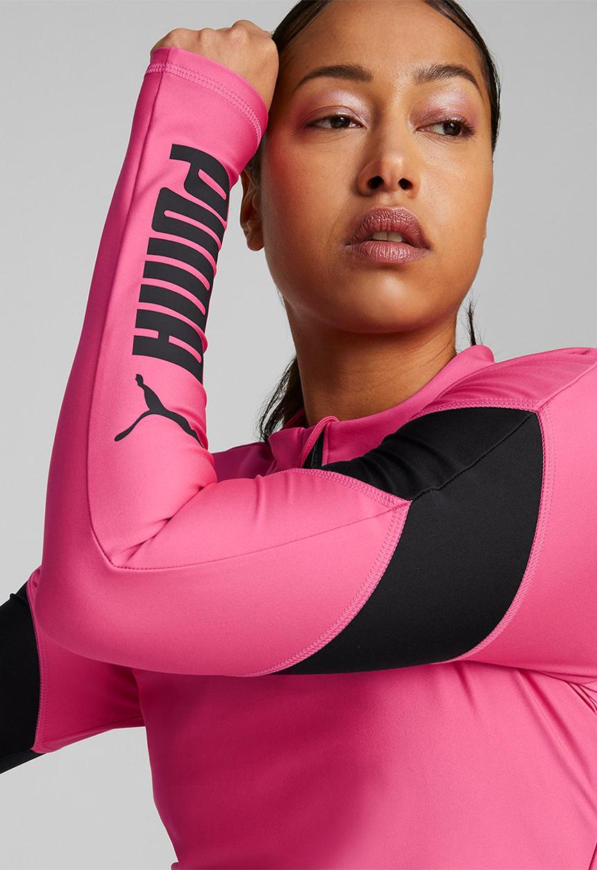 PUMA - Puma fit eversculpt 1/4 zip - sunset pink