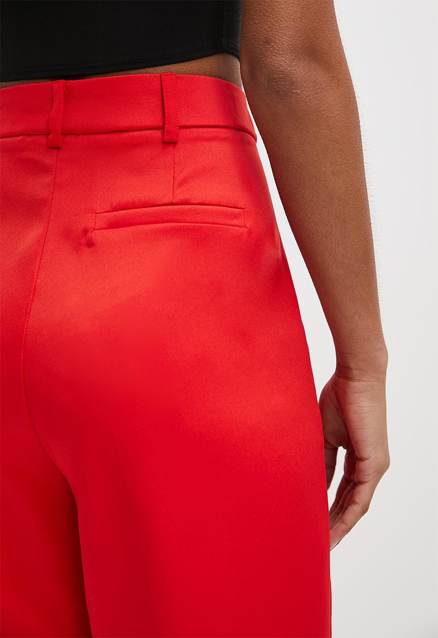 Superbalist - Mid rise wide leg - red
