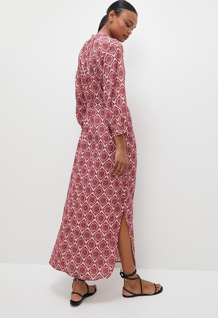 edit - Printed boho kaftan - terracotta tile print