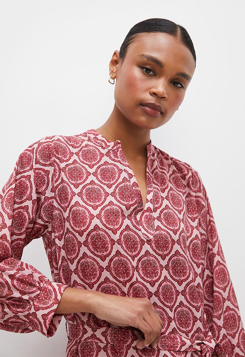 edit - Printed boho kaftan - terracotta tile print