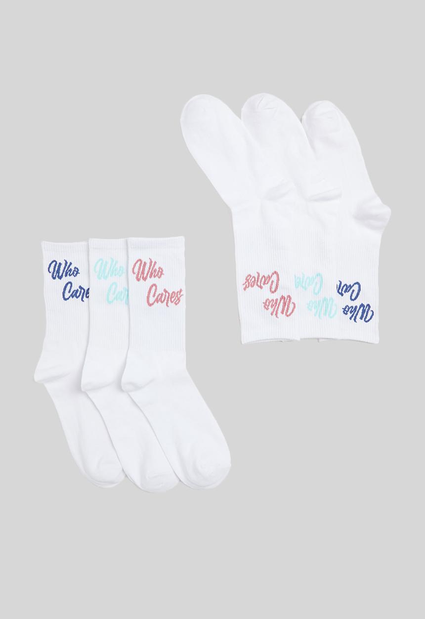 Only & Sons - Onspirson who cares 3-pack tennis sock- white 