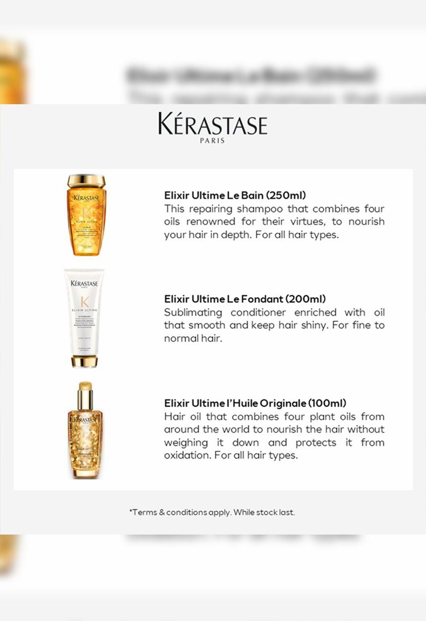 Kerastase  - Ultimate Shine Ritual + Free Gift
