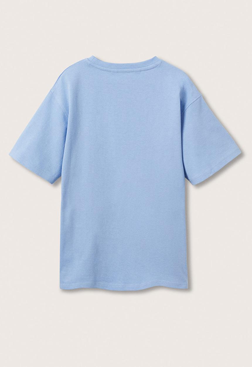 MANGO - T-shirt water - blue