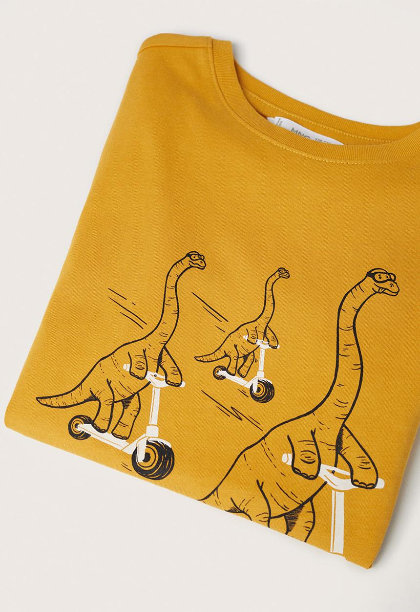MANGO - T-shirt prix - yellow