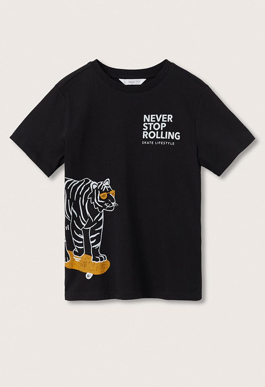 MANGO - T-shirt prix - black