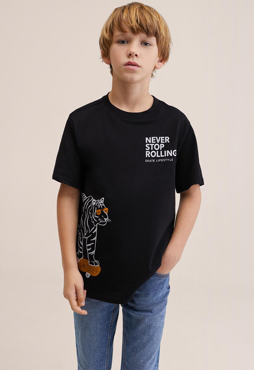 MANGO - T-shirt prix - black