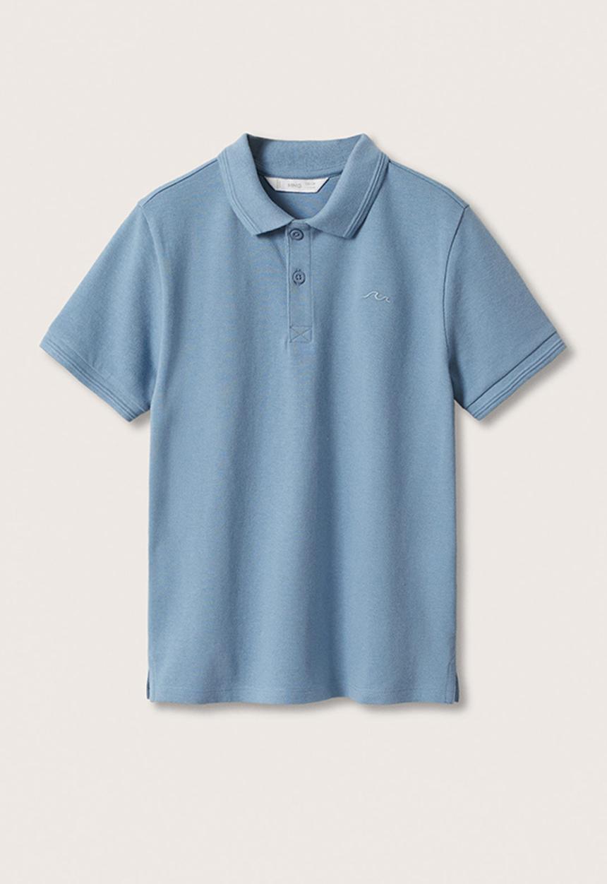 MANGO - Polo shirt javier - medium blue
