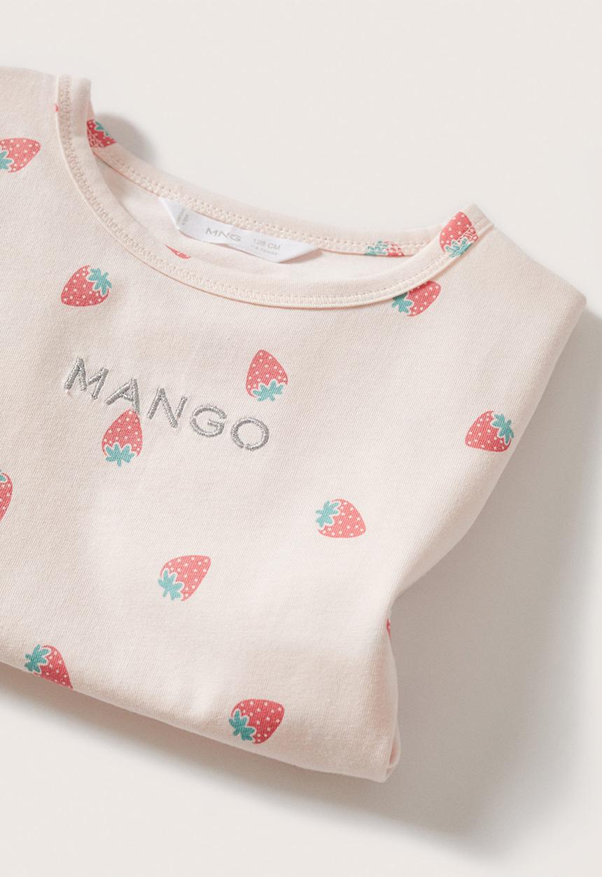 MANGO - Berries short sleeve tee - pink