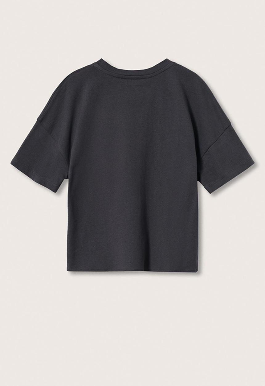 MANGO - T-shirt dreamer - charcoal