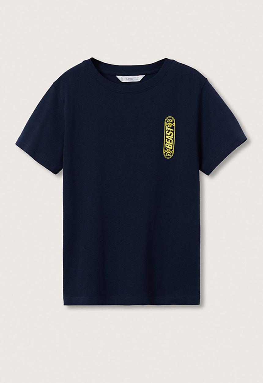 MANGO - T-shirt mundaka - navy