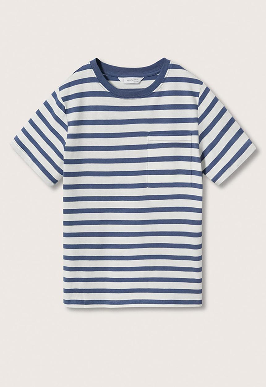 MANGO - T-shirt bande2 - blue