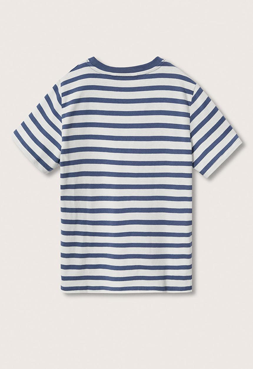 MANGO - T-shirt bande2 - blue