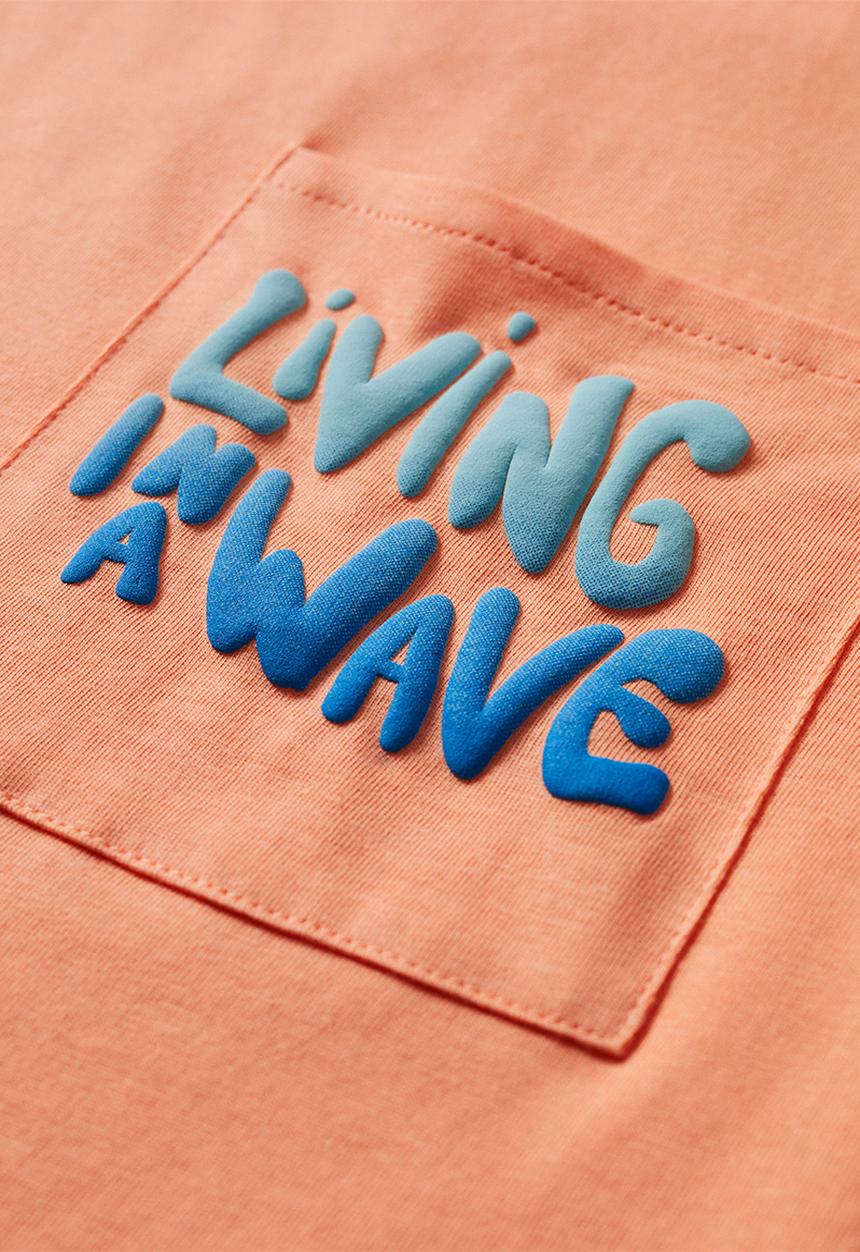 MANGO - T-shirt bali - light orange