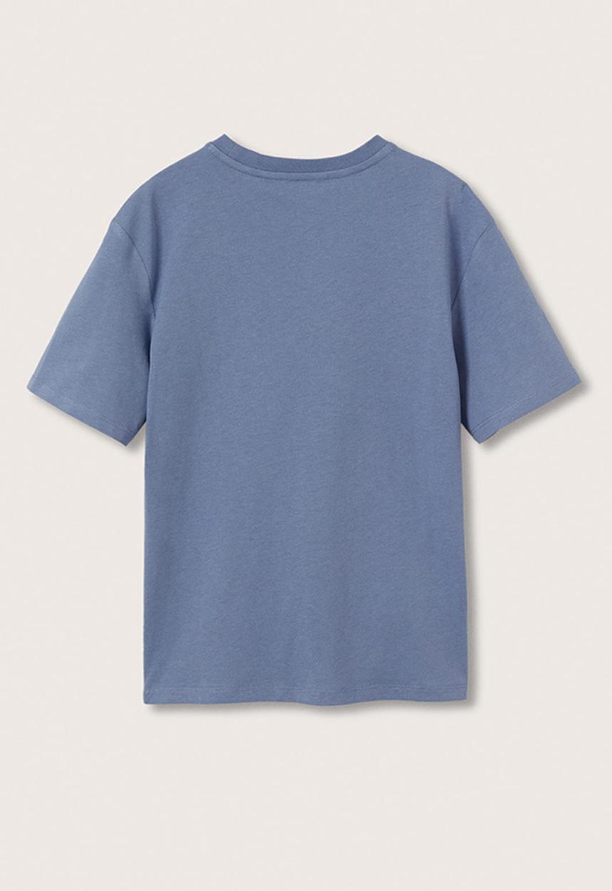 MANGO - T-shirt drilo - light blue