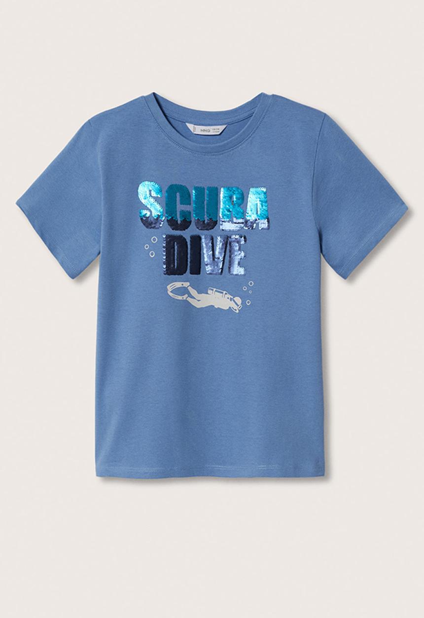MANGO - T-shirt lente - blue