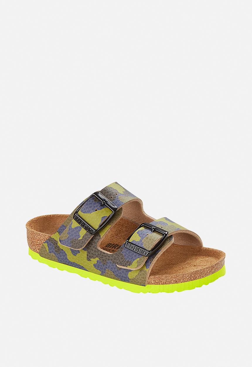 Birkenstock - Arizona kids birko-flor - desert soil camo lime aqua