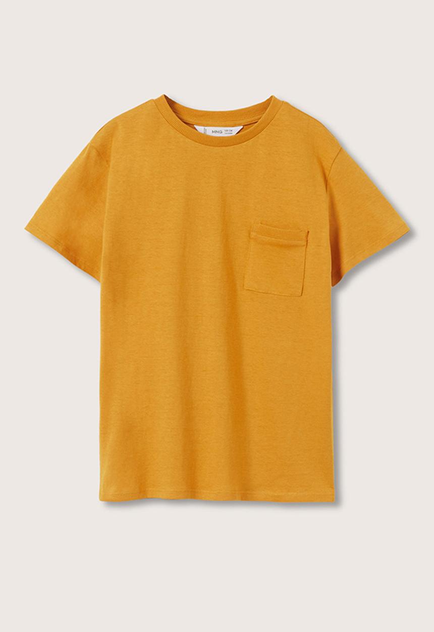 MANGO - T-shirt basic2 - yellow