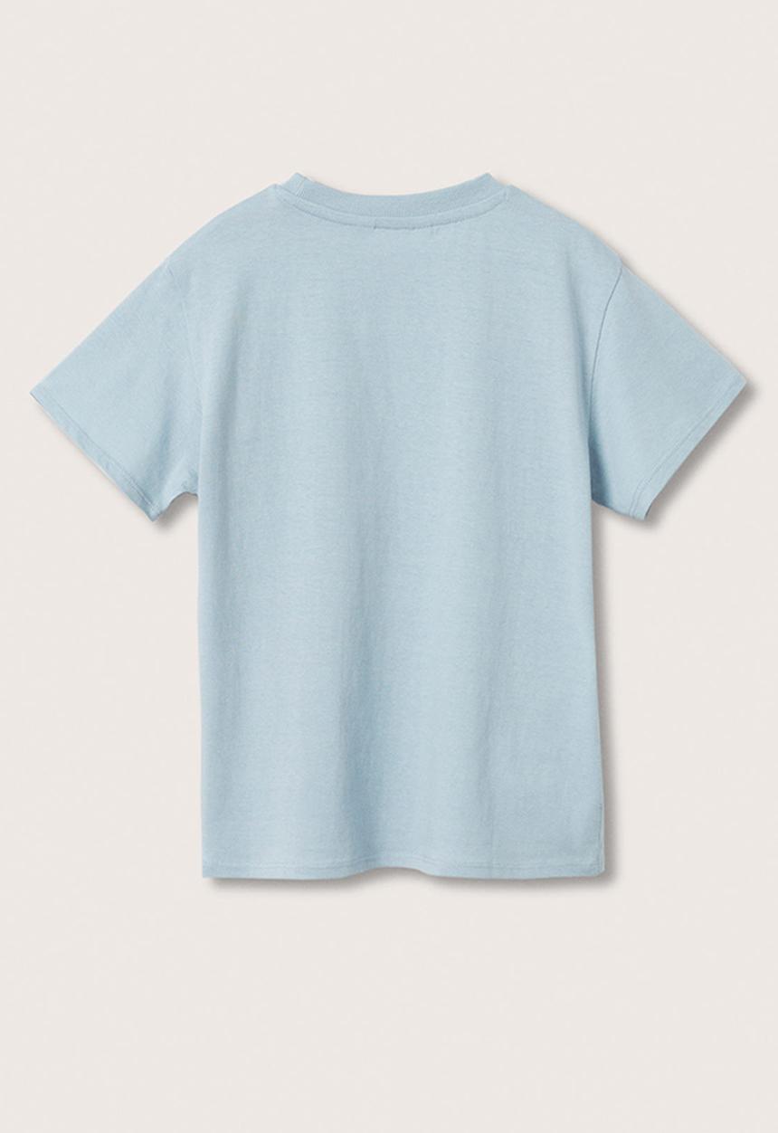 MANGO - T-shirt basic2 - light blue