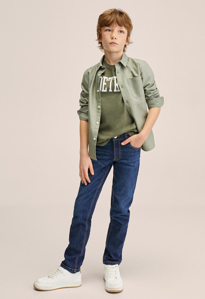 MANGO - T-shirt boston - khaki