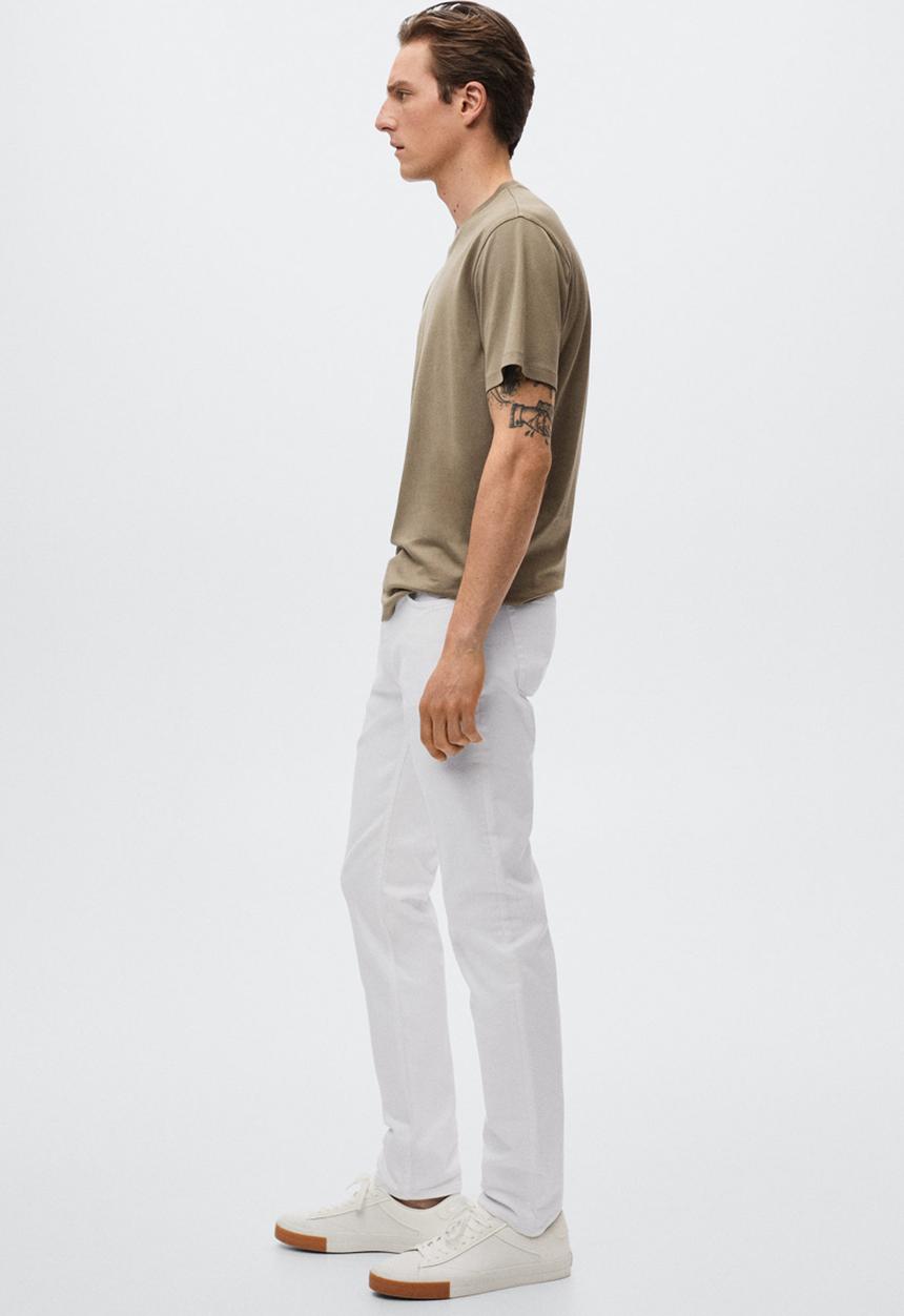 MANGO - Jan slim fit  jeans - white