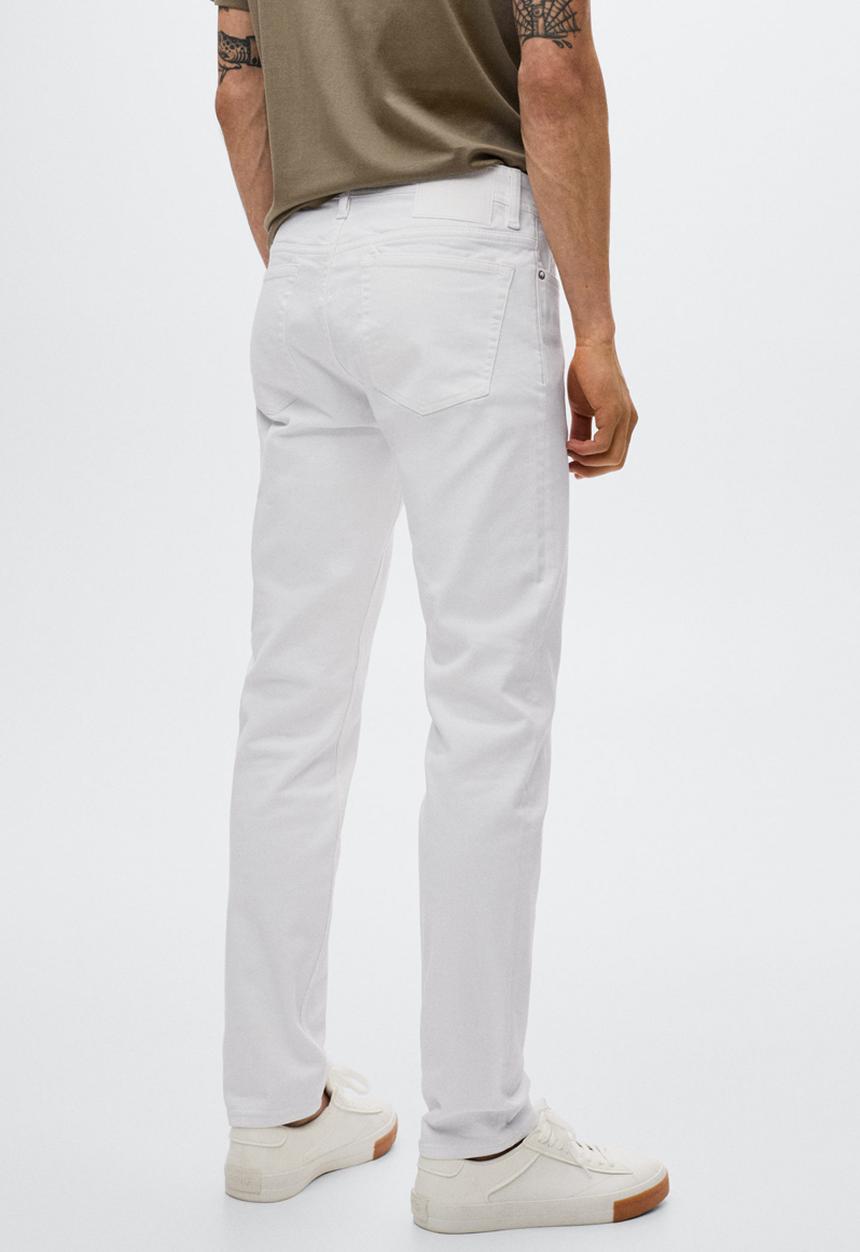MANGO - Jan slim fit  jeans - white