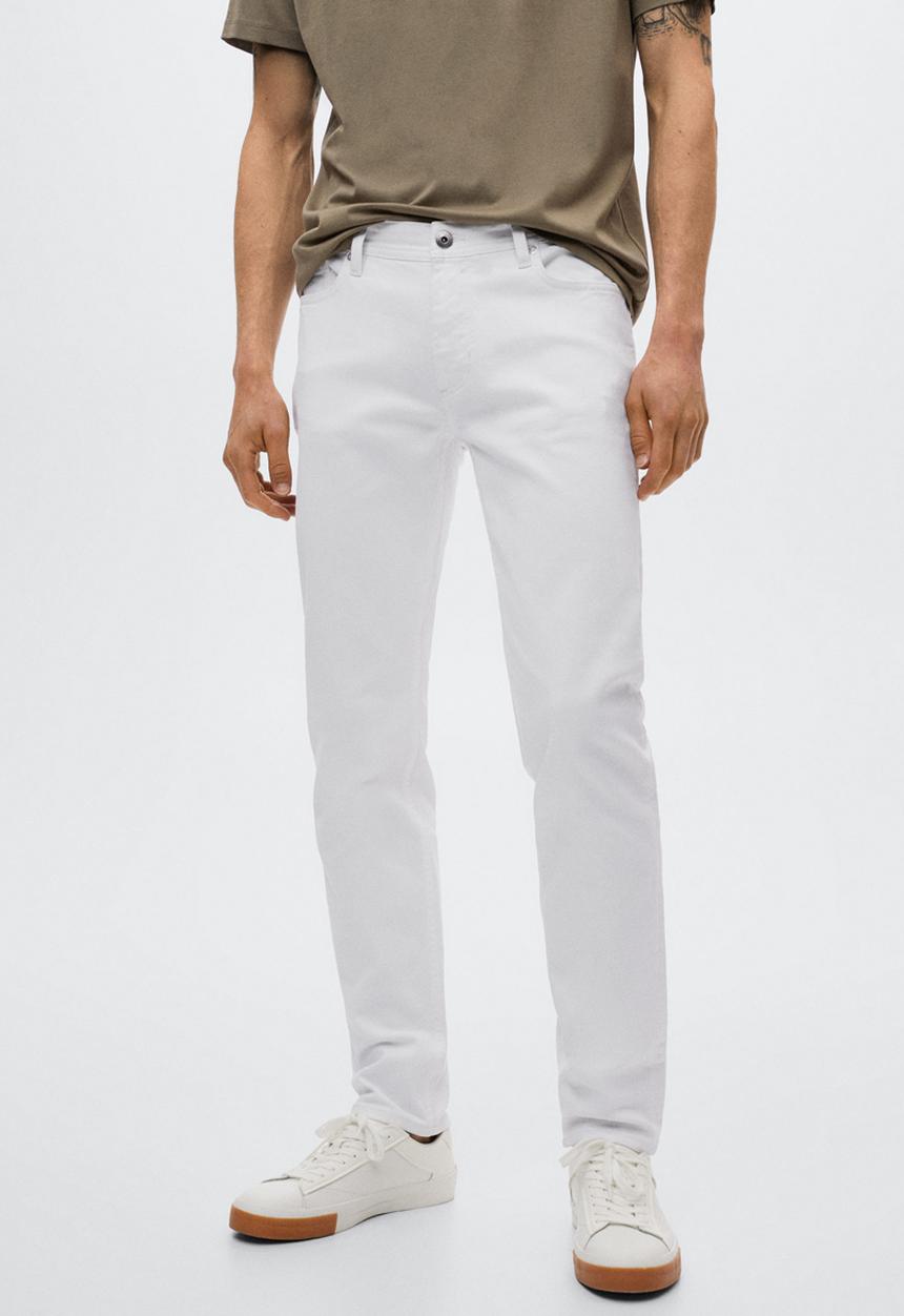 MANGO - Jan slim fit  jeans - white
