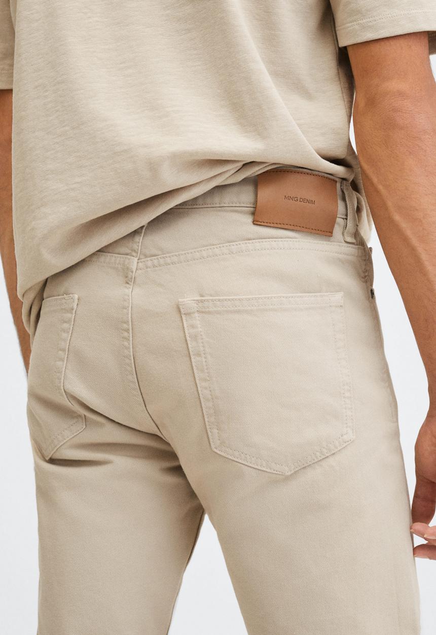 MANGO - Bob straight leg jeans - beige