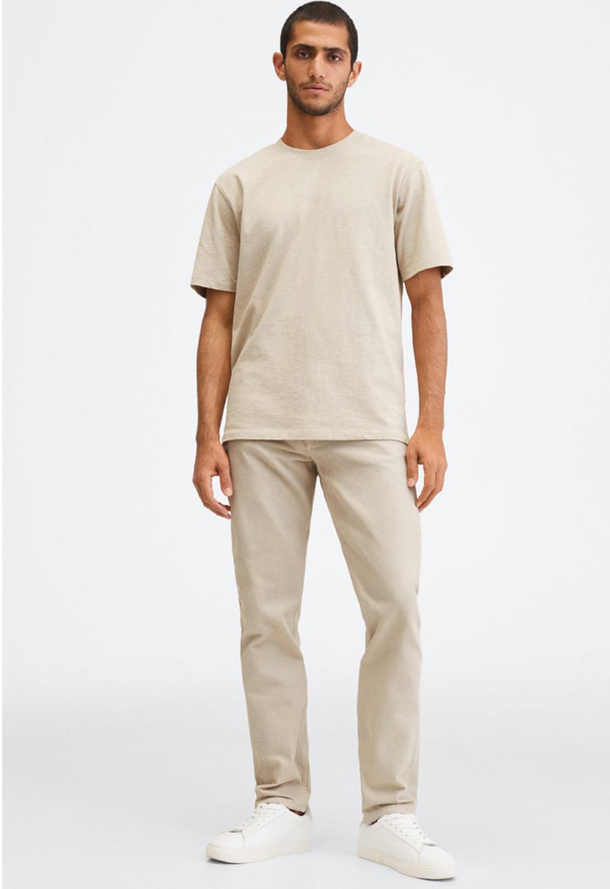 MANGO - Bob straight leg jeans - beige