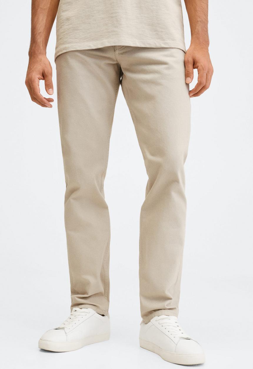 MANGO - Bob straight leg jeans - beige