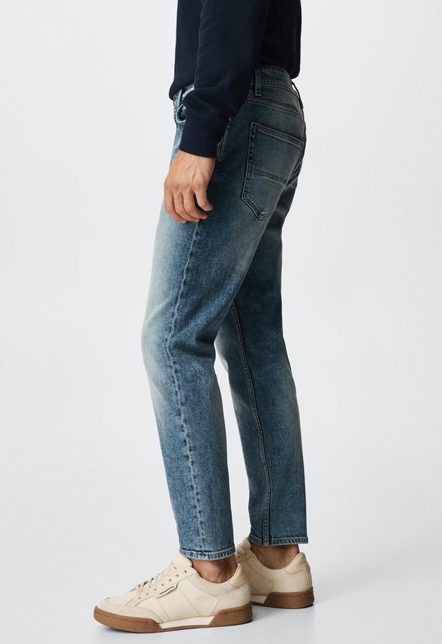 MANGO - Tom tapered fit Jeans - blue