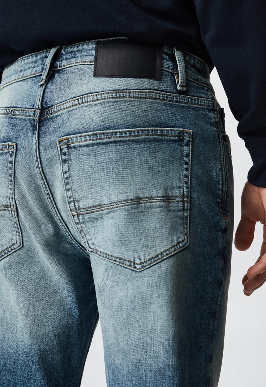 MANGO - Tom tapered fit Jeans - blue