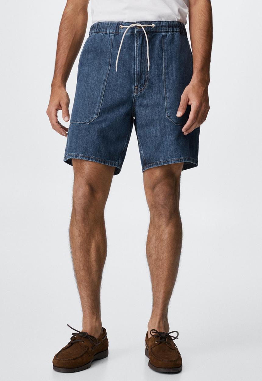 MANGO - Lagos bermuda shorts - blue