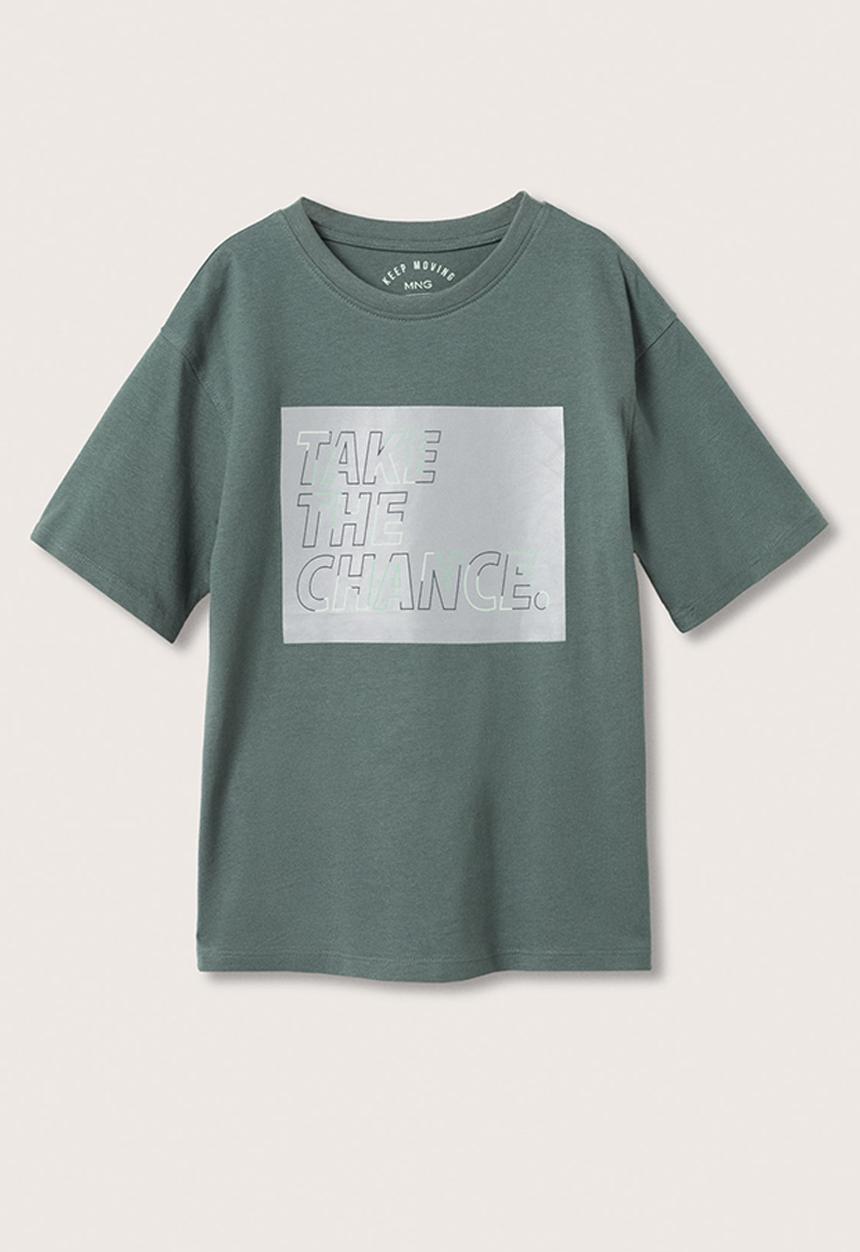 MANGO - T-shirt take - khaki