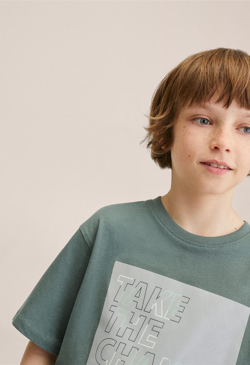 MANGO - T-shirt take - khaki