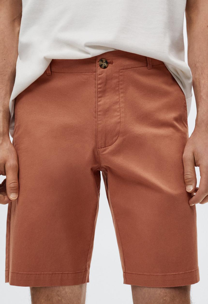 MANGO - Gracia bermuda shorts - red