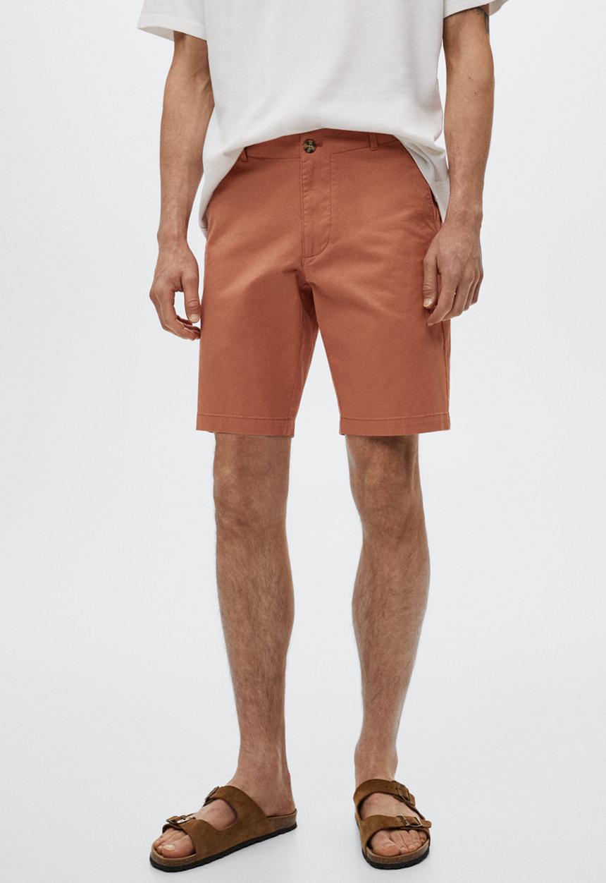 MANGO - Gracia bermuda shorts - red