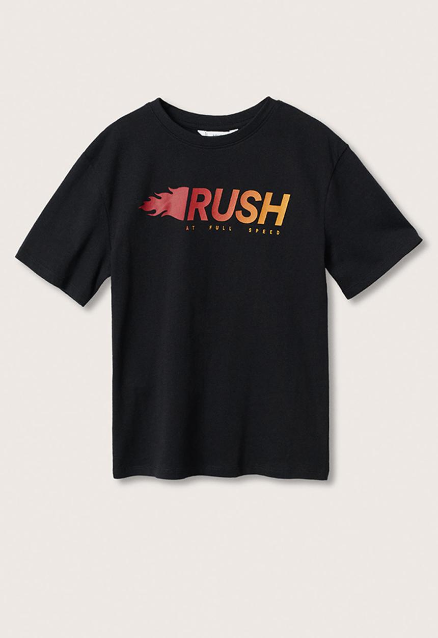 MANGO - T-shirt rush - black