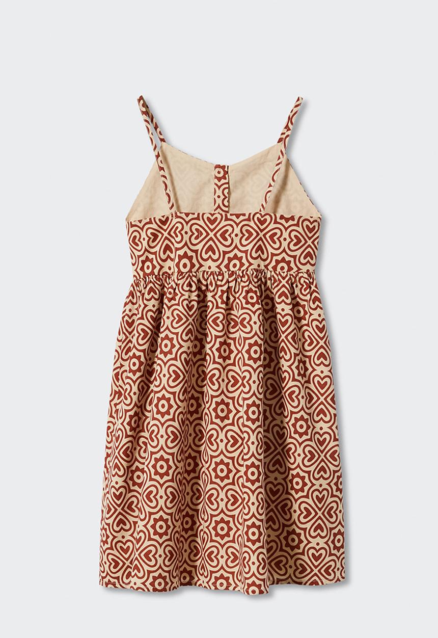 MANGO - Dress heart - medium orange