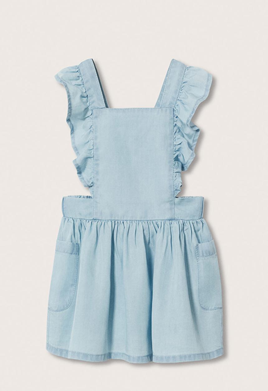 MANGO - Dress flavia - open blue