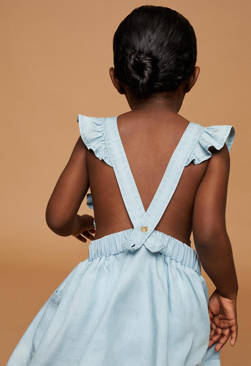 MANGO - Dress flavia - open blue