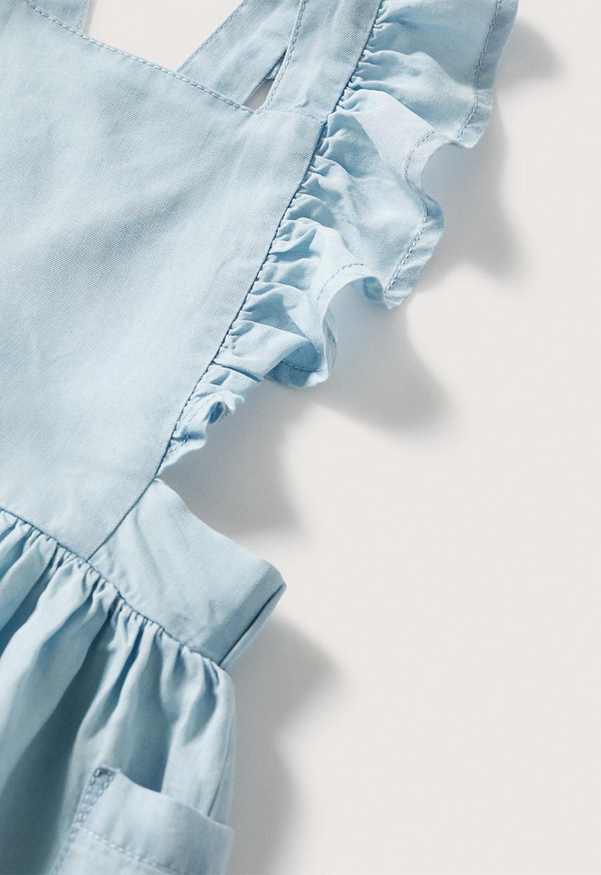 MANGO - Dress flavia - open blue