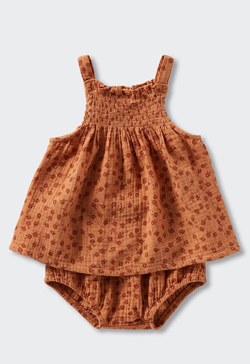 MANGO - Dress noa - medium orange