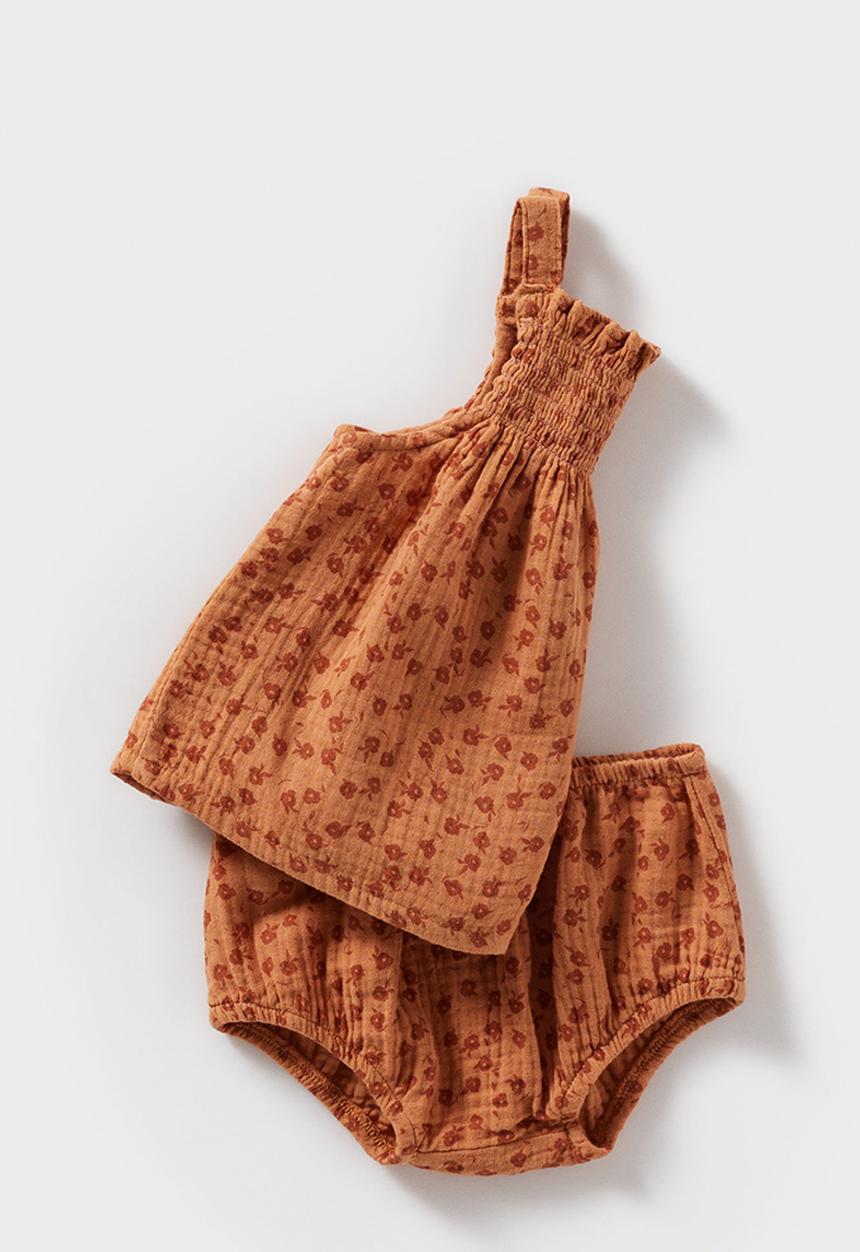 MANGO - Dress noa - medium orange