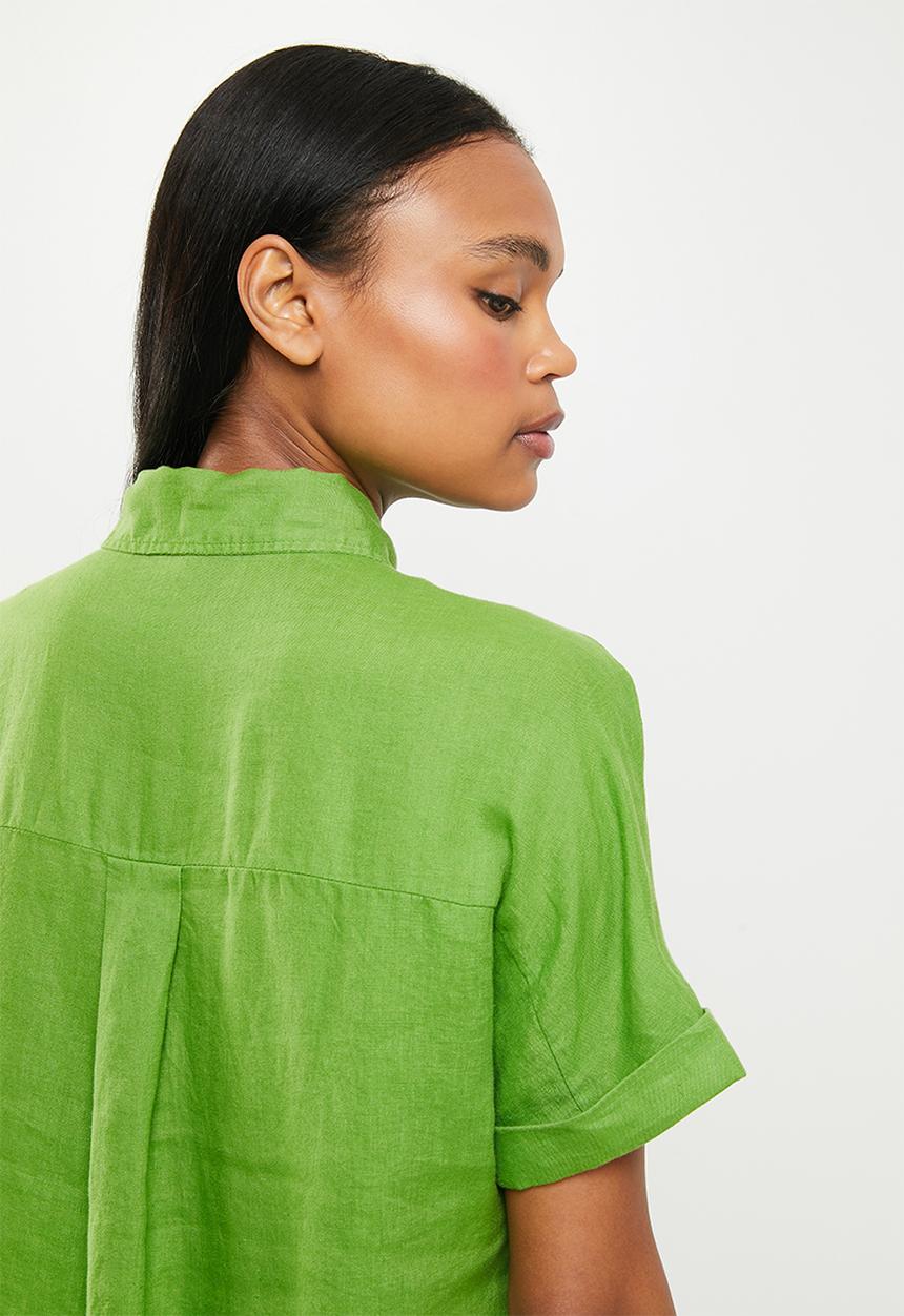 MANGO - Shirt pai - green