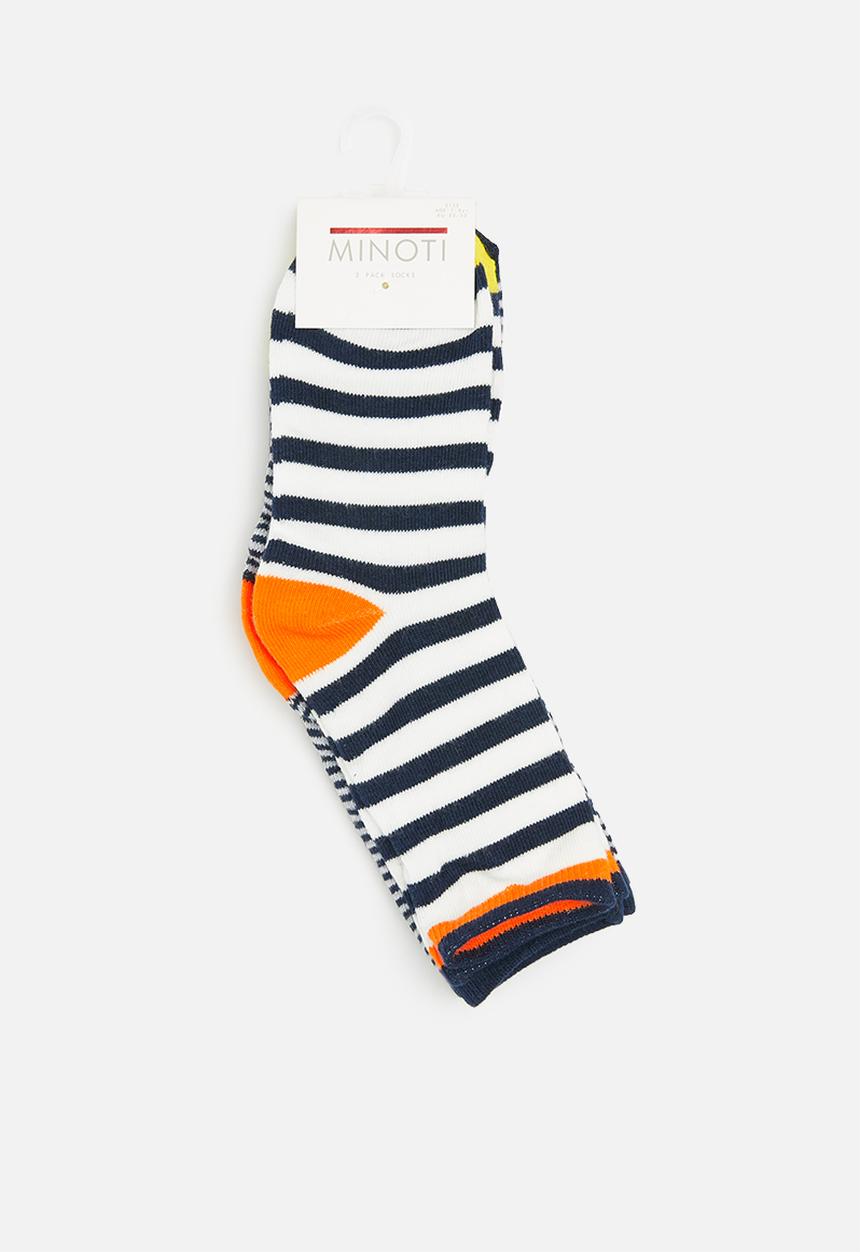MINOTI - Baby boys 3-pack stripe knitted socks - multi