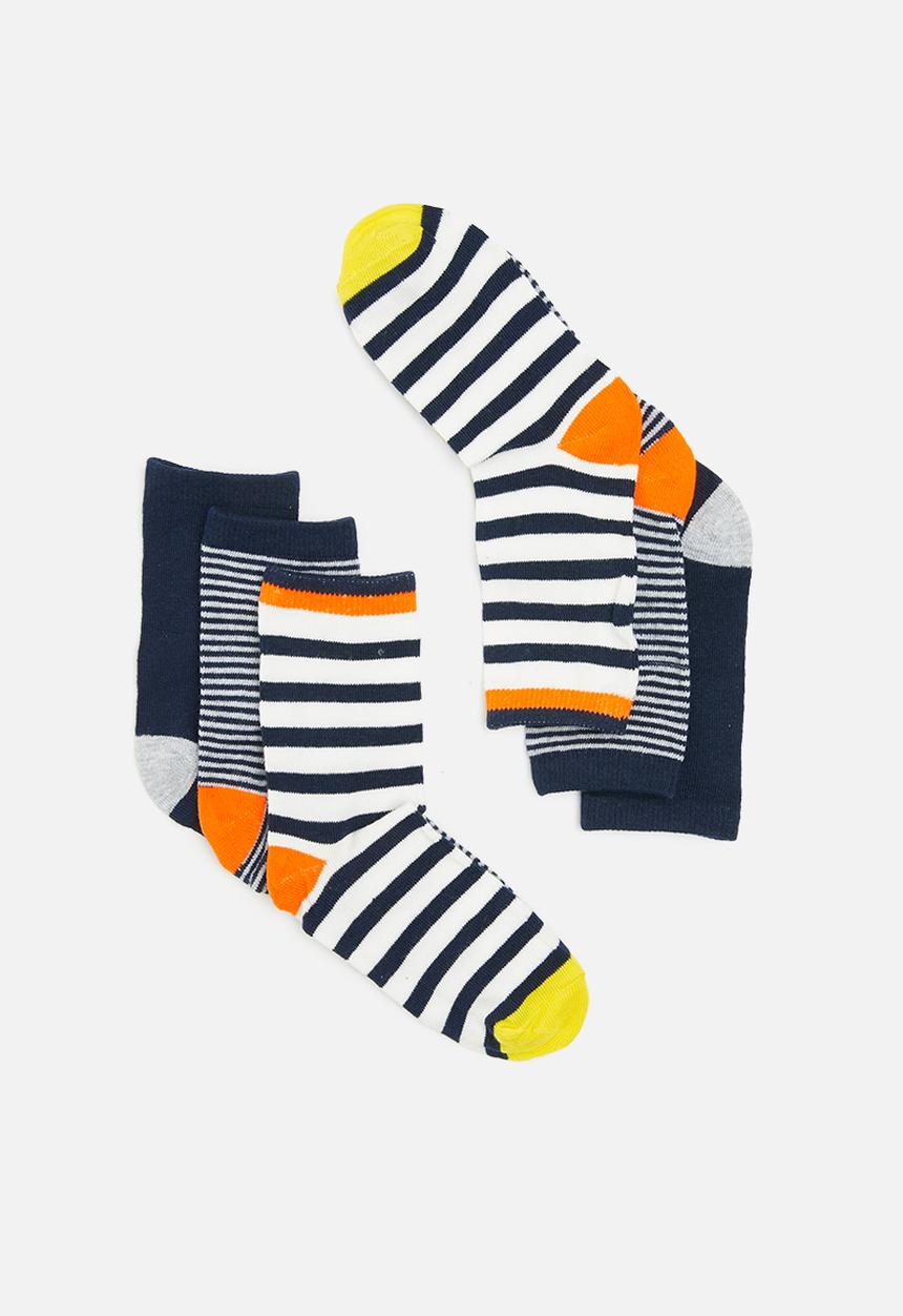 MINOTI - Baby boys 3-pack stripe knitted socks - multi