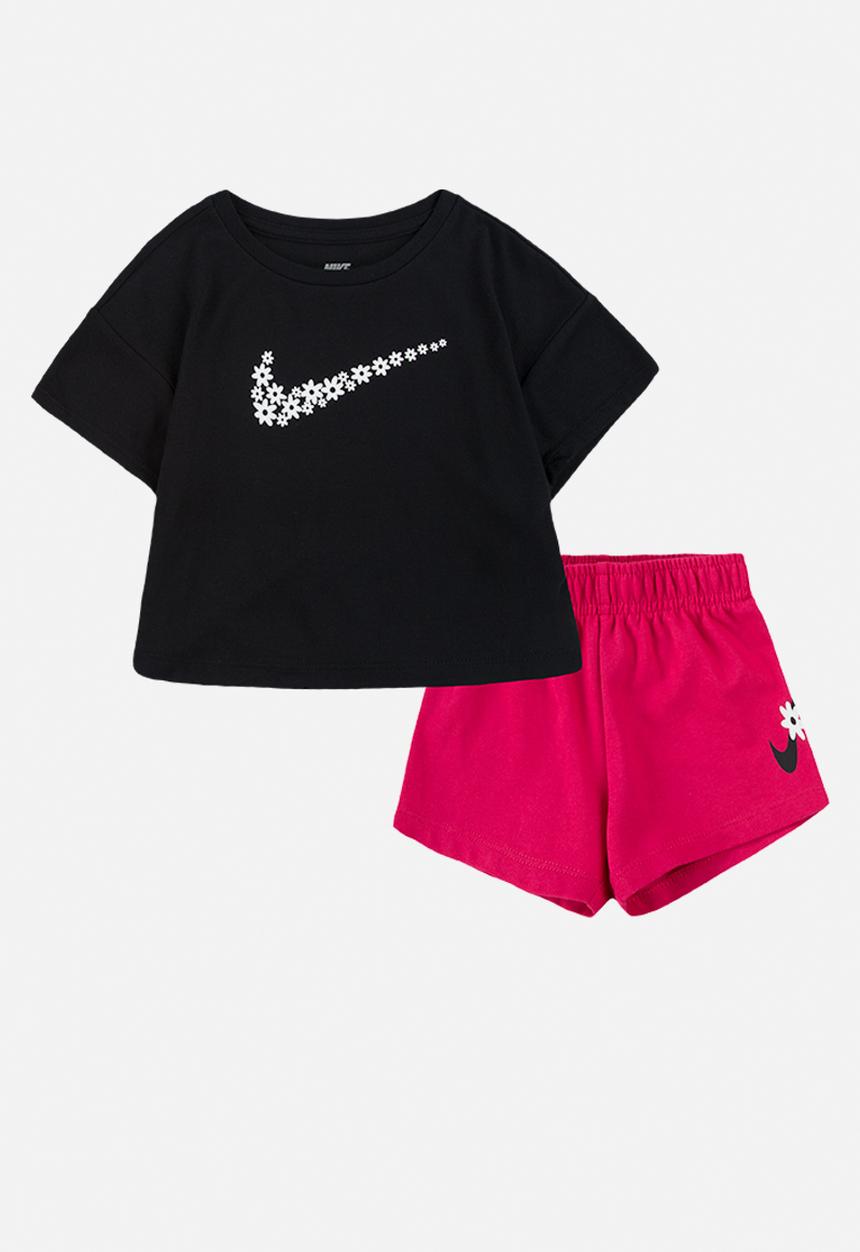 Nike - Nkg sport daisy mesh short set - rush pink