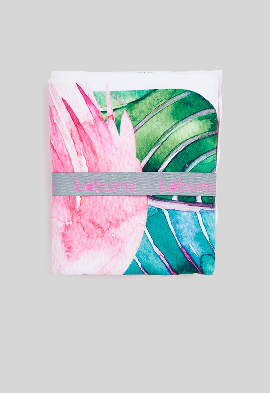 Bobums - Microfibre xl towel - flamingo pinks