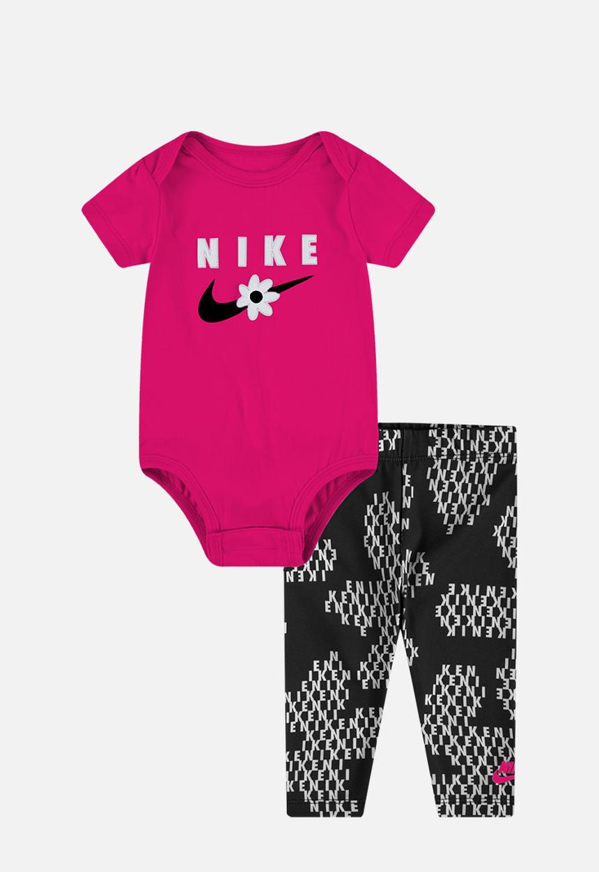 Nike - Nike girls daisy bodysuit legging set - black & pink